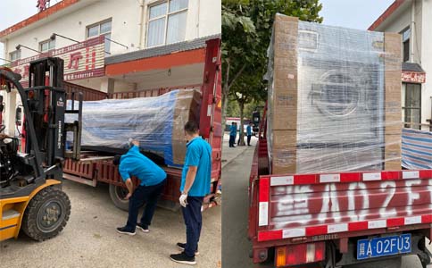 今天石家莊趙縣中醫院洗衣房設備送貨